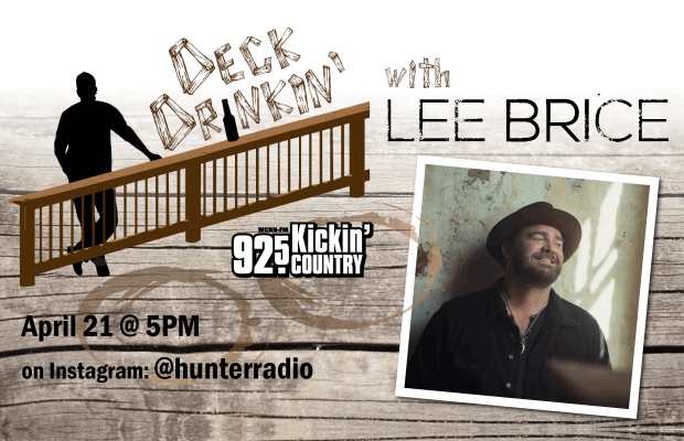 @hunterradio on April 21: Hunter Cracks a Cold One w Lee Brice @hunterradio on April 21: Hunter Cracks a Cold One w Lee Brice