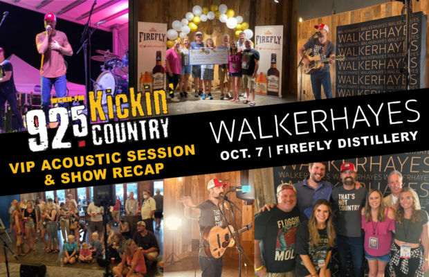 RECAP: Walker Hayes at Firefly Distillery – Oct. 7, 2021