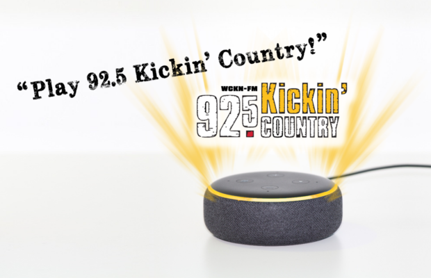 Listen to 92.5 Kickin’ Country on your smart speaker!