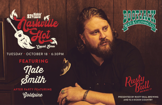 Get in the VIP to See & Meet Nate Smith @ Rusty Bull – Oct. 18