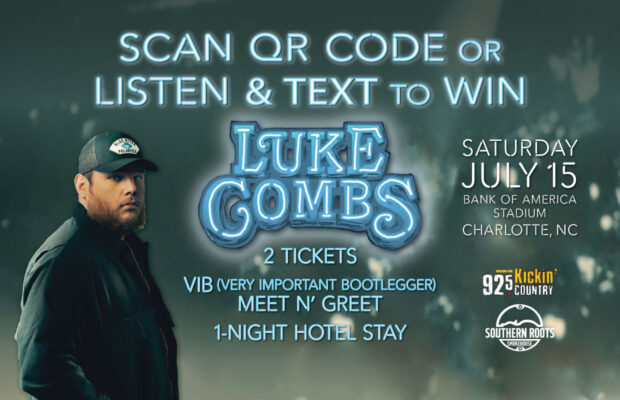 Scan the QR Code or Listen/Text to Win the Luke Combs ‘VIB’ Package