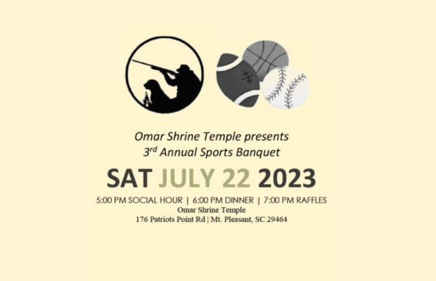 Auctions, Open Bar & Dinner @ the Sportsman’s Banquet – 7/22 Auctions, Open Bar & Dinner @ the Sportsman’s Banquet – 7/22