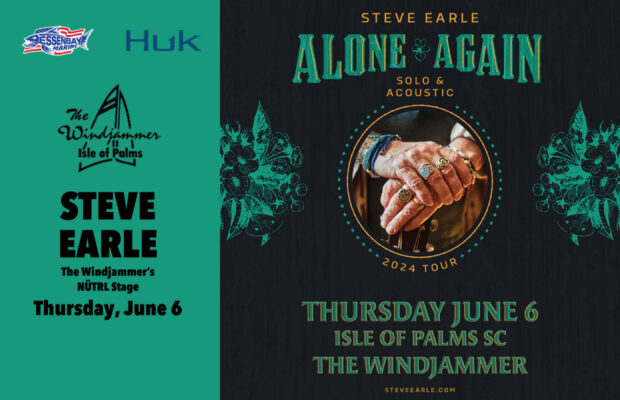 June 6: Steve Earle Plays the Windjammer’s Beach Stage