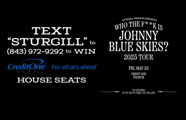 Text “STURGILL” to Win Tickets to the May 23 Show! Text “STURGILL” to Win Tickets to the May 23 Show!