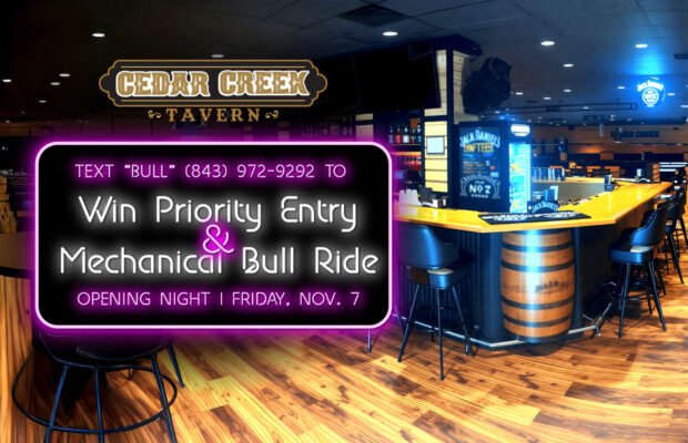 Text to Enter to Win 2 Priority Passes + Mechanical Bull Ride