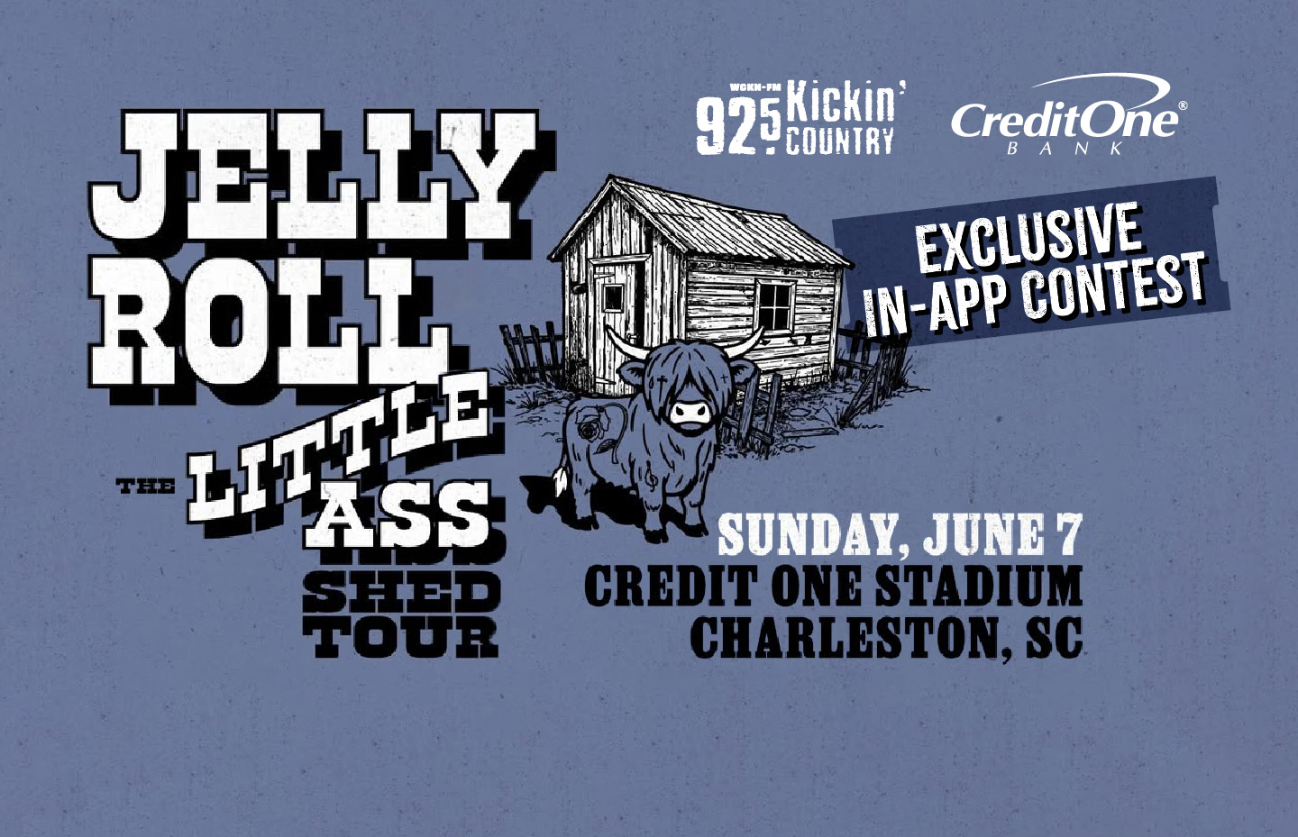 App-Only Contest: Win Jelly Roll Tix from Credit One Bank! | 92.5 ...
