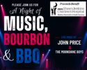 Join us for A Night of Music, Bourbon & BBQ this Saturday at Bohemian Bull! 🎸🥃🍖