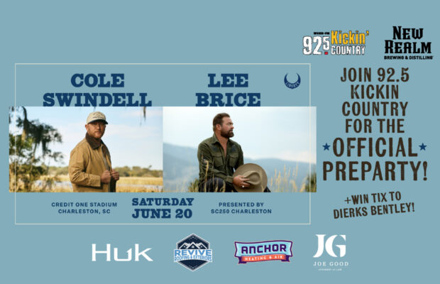 Join us for the 92.5 KICKIN Cole Swindell + Lee Brice Pre-party at New Realm Brewing, Saturday June 20!