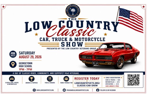 8/29 – LCVG Lowcountry Classic Car, Truck & Motorcycle Show